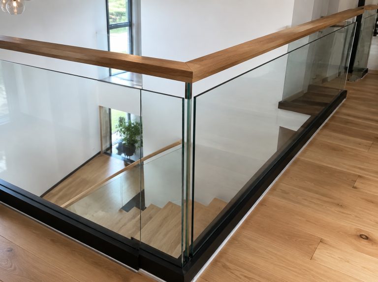江安县双层夹胶玻璃楼梯扶手